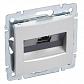 Розетка компьютерная RJ45 Legrand Valena STP10 GIGA алюминий 770272 - фото №1