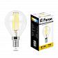 Лампа светодиодная филаментная Feron E14 7W 2700K Шар Прозрачная LB-52 25874 - фото №1