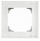 Рамка 1-постовая ABB Sky стекло белое 2CLA857100A3001 - фото №1