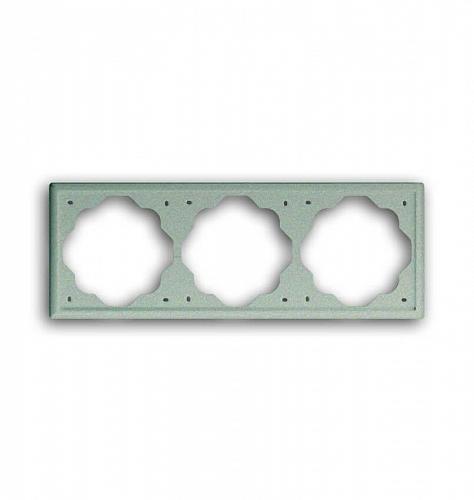 Рамка 3-постовая ABB Impuls шампань-металли 2CKA001754A2536