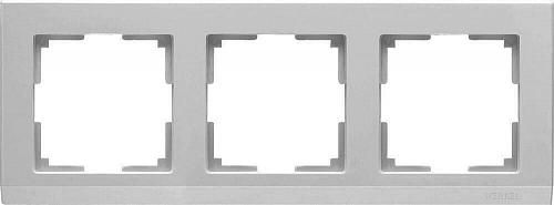 Рамка Werkel Stark на 3 поста серебряный WL04-Frame-03 4690389063701
