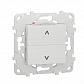 Выключатель двухклавишный Schneider Electric Unica New NU520718 - фото №1