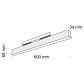 Трековый светодиодный светильник для магнитного шинопровода Maytoni Track lamps TR012-2-20W3K-B - фото №2