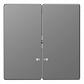 Клавиша двойная Schneider Electric Merten D-Life MTN3420-6036 - фото №1