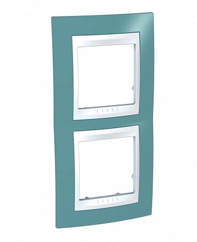 Рамка 2-постовая вертикальная Schneider Electric Unica Хамелеон MGU6.004V.873