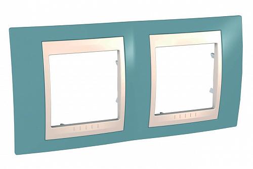 Рамка 2-постовая Schneider Electric Unica Хамелеон MGU6.004.573
