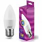 Лампа светодиодная REV C37 Е27 5W 2700K теплый свет свеча 32273 3 - фото №1