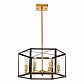 Подвесная люстра Lumina Deco Lorton LDP 1142-6 BK+MD - фото №1