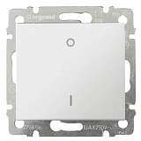 Переключатель одноклавишный двухполюсный Legrand Valena 10A 250V белый 774402