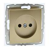 Розетка 2К Mono Electric Despina/ Larissa 16A 250V винтовое подключение титан 500-002222-116