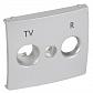 Лицевая панель Legrand Valena розетки TV-FM алюминий 770265 - фото №1