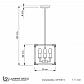 Подвесная люстра Lumina Deco Waldorf LDP 1140-4 BK+MD - фото №2