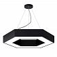 Подвесной светодиодный cветильник Geometria ЭРА Hexagon SPO-123-B-40K-045 45Вт 4000К черный Б0050555 - фото №1