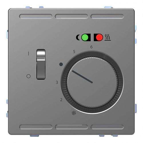 Терморегулятор Schneider Electric Merten D-Life с центральной платой с выключателем 230V MTN5764-6036