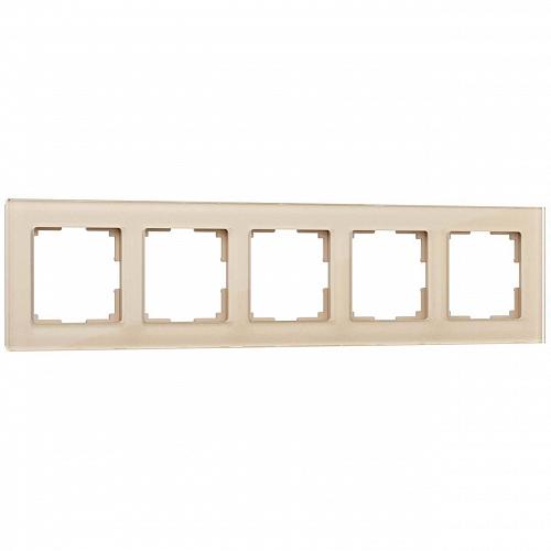 Рамка Werkel Favorit на 5 постов шампань W0051111 4690389160134
