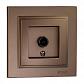 Розетка TV концевая Mono Electric Despina экран бронза 102-232305-138 - фото №1