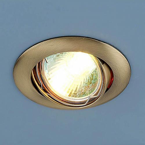 Встраиваемый светильник Elektrostandard 104S MR16 SB бронза 4607138144475