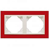 Рамка 2-постовая Efapel Logus 90 Animato красный/лед 90920 TVG