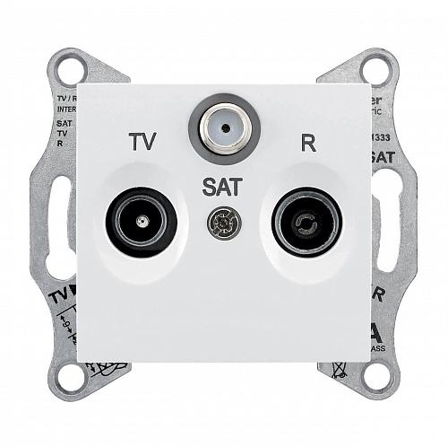 Розетка TV/R/SAT проходная Schneider Electric Sedna 4dB SDN3501421