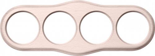 Рамка Werkel Legend Wave на 4 поста беленый дуб WL20-frame-04 4690389117299