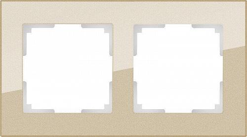 Рамка Werkel Favorit на 2 поста шампань WL01-Frame-02 4690389122965