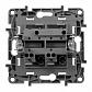 Выключатель двухклавишный Legrand Etika 10A 250V алюминий 672402 - фото №3