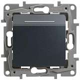 Выключатель карточный Legrand Etika с выдержкой времени и подсветкой антрацит 672693