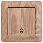 Переключатель одноклавишный ЭРА Intro Solo 10A 250V дерево 4-103-11 Б0043283 - фото №1