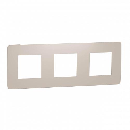 Рамка 3-постовая Schneider Electric Unica New NU280644