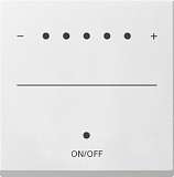 Лицевая панель Gira System 55 диммера сенсорного с индикацией чисто-белый шелковисто-матовый 226027