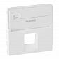 Лицевая панель Legrand Valena Life розетки телефонной RJ-11/Ethernet RJ-45 белая 755470 - фото №1