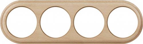 Рамка Werkel Legend на 4 поста светлый бук WL15-frame-04 4690389117251