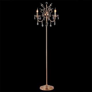 Торшеры с 2 и более плафонами с золотистой поверхностью