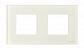 Рамка 2-постовая ABB Zenit стекло белое 2CLA227200N3001 - фото №1
