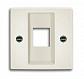 Лицевая панель ABB Basic55 розетки информационной chalet-белый 2CKA001753A0215 - фото №1