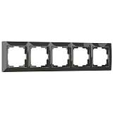 Рамка на 5 постов Werkel Snabb basic серо-коричневый W0052007 4690389161483