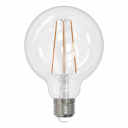 Лампа светодиодная филаментная Uniel E27 10W 4000K прозрачная LED-G95-10W/4000K/E27/CL PLS02WH UL-00004863