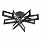 Потолочный светодиодный светильник iLedex Stalker 9082-R800-X 128W BK - фото №3