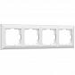 Рамка на 4 поста Werkel Fiore белый W0042201 4690389160424 - фото №1
