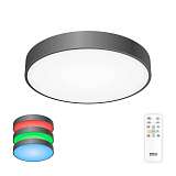 Потолочный светодиодный светильник с пультом ДУ Citilux Купер RGB Черный CL72470G1