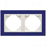 Рамка 2-постовая Efapel Logus 90 Animato синий/лед 90920 TZG