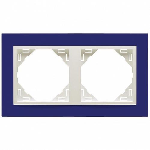 Рамка 2-постовая Efapel Logus 90 Animato синий/лед 90920 TZG