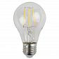 Лампа светодиодная филаментная ЭРА E27 5W 2700K прозрачная F-LED A60-5W-827-E27 Б0019010 - фото №1