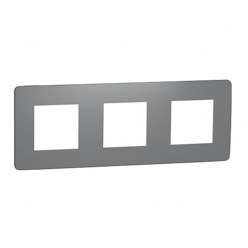 Рамка 3-постовая Schneider Electric Unica New NU280621