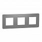 Рамка 3-постовая Schneider Electric Unica New NU280621 - фото №1
