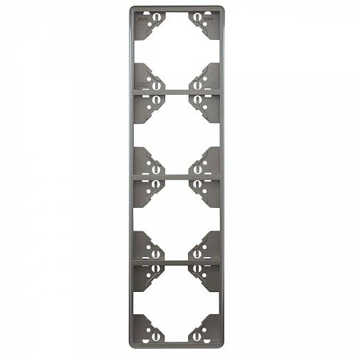 Рамка 4-постовая Efapel Apolo 5000 Metalizada серебро 50942 TPR