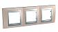 Рамка 3-постовая Schneider Electric Unica Top MGU66.006.096 - фото №1