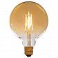 Лампа светодиодная филаментная диммируемая E27 4W 2200K золотая 57-165 - фото №1