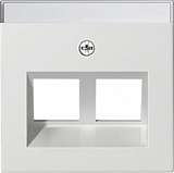 Лицевая панель Gira System 55 розетки информационной чисто-белый глянцевый 264003