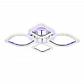 Потолочная светодиодная люстра Ambrella light Original FA5148 - фото №1